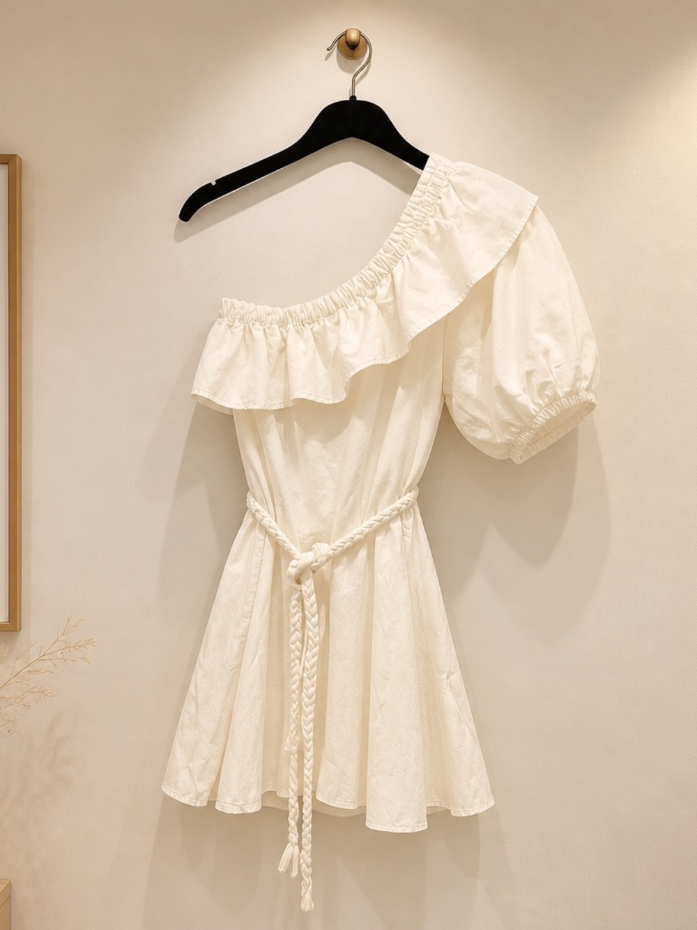 RHODE White Ruffled Neck Blouse - Picture 2 of 3